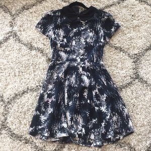 Aqua Size S dress black and blue